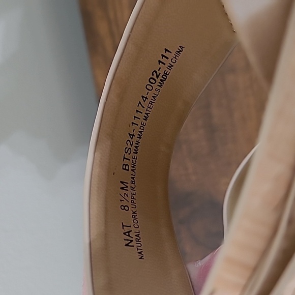 BareTraps Tan & Cork Sandals size 8.5 - Picture 6 of 9